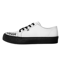 Ribbed Sole Sneaker White Leather