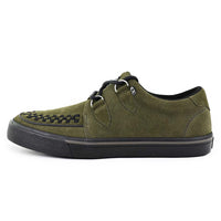 Creeper Sneaker Khaki Green Suede