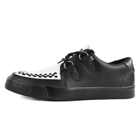 Creeper Sneaker Schwarz & Weiß Leder