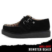 1970 Original Creeper Black Suede & Leopard Print