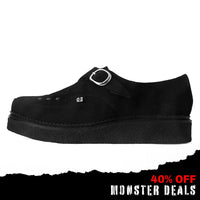 1970 Original Pointed Creeper Black Suede & Monk Buckle