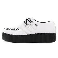 Viva High Creeper White Leather