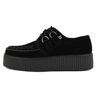 Viva High Sole Creeper Black Suede