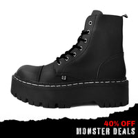 Double Decker 7-Eye Boot Black TUKskin™