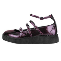 Ballet Creeper 4-Strap Burgundy Vegan