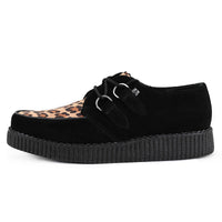 Viva Low Creeper Nero / Leopardo in pelle scamosciata