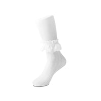 White Lace Crew Sock