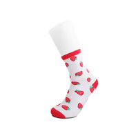 Crew Sock Strawberry Mesh Womens