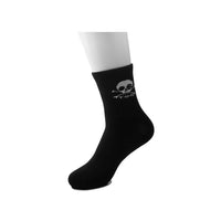 T.U.K. Ankle Sock Black Skull Logo Womens