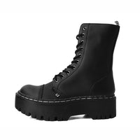 Double Decker 10-Eye Boot Black TUKskin™