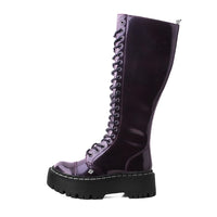 Double Decker 20-Eye Boot Burgundy TUKskin™