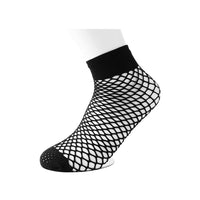 T.U.K. Crew Sock Black Fishnet Crew Womens